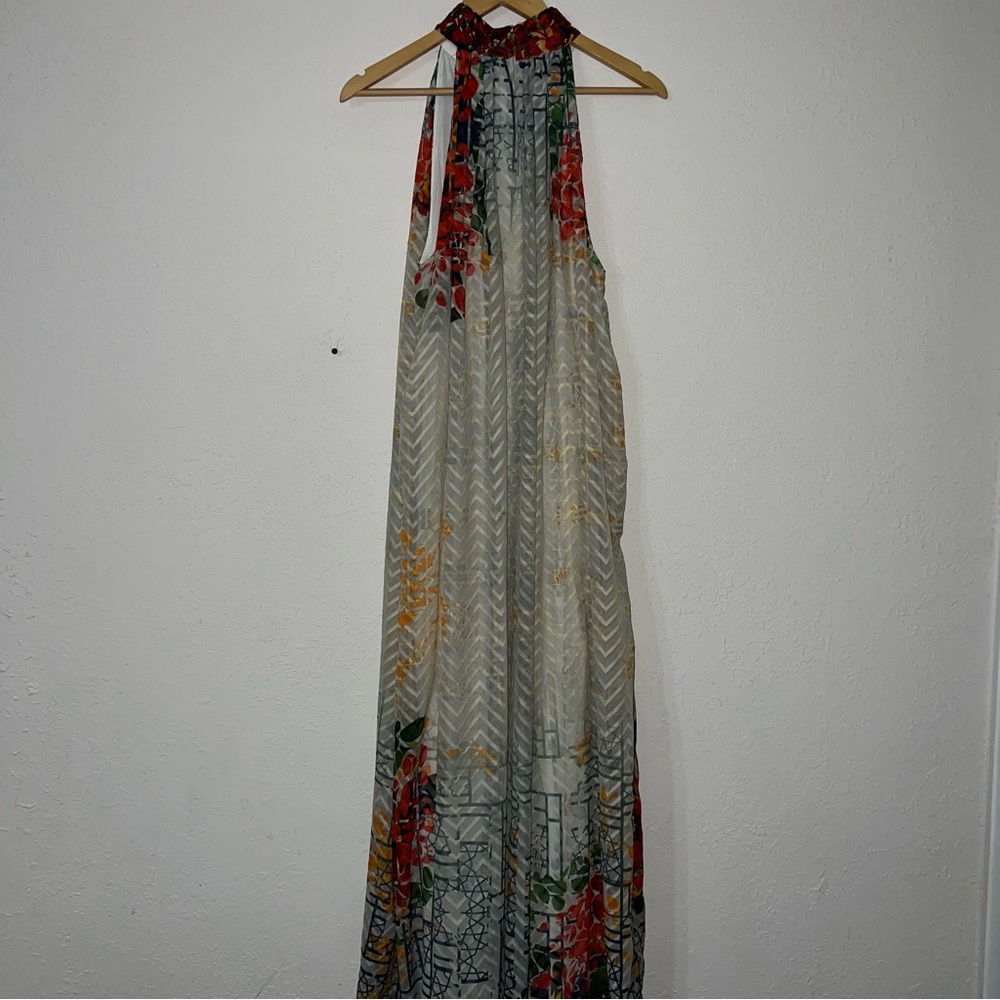 Anthropologie BNWT Bhanuni by Jyoti Marilla Maxi Dress Mixed Print Size Small. - Picture 10 of 16